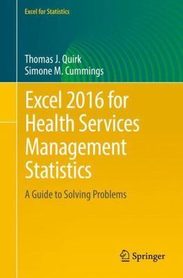Excel 2016 for Health Services - Paperback - VERY GOOD