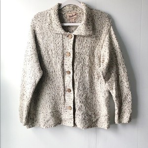 flower button cardigan