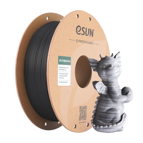 eSUN Dual Colors Matte PLA Filament Coextrusion 1.75mm 1kg fr 3D Printer Updated - Afbeelding 13 van 24