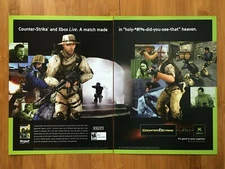 Half-Life: Counter-Strike Xbox PC 2003 Print Ad/Poster Official FPS Promo Art