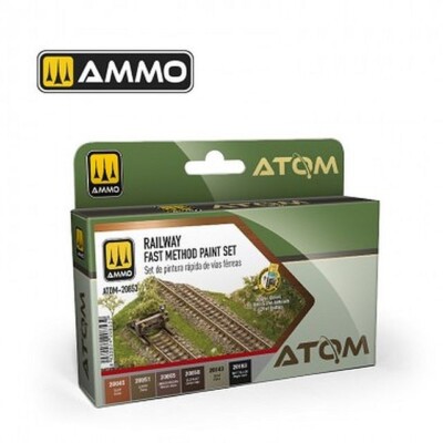 A.MIG ATOM 20853 Ammo by MIG -  Railway Fast Method Paint Set - NEU