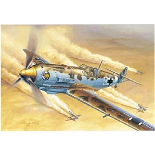 Trumpeter 02290 Messerschmitt Bf 109E-4 / Trop Flugzeug Plastik Set 1/32-image