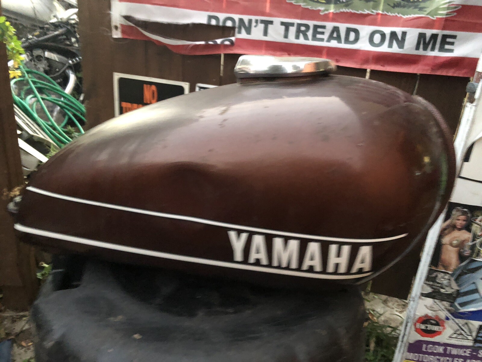 1976 Yamaha XS650 Gas Tank 1974 1976 1977 1978 1979 584241100102 eBay