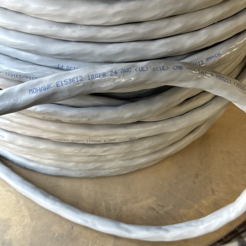 (50ft) Mohawk 100-Pair 24AWG 200-Conductor CAT3 CMR Telephone Cable Wire E153612 - 第 3/9 張圖片