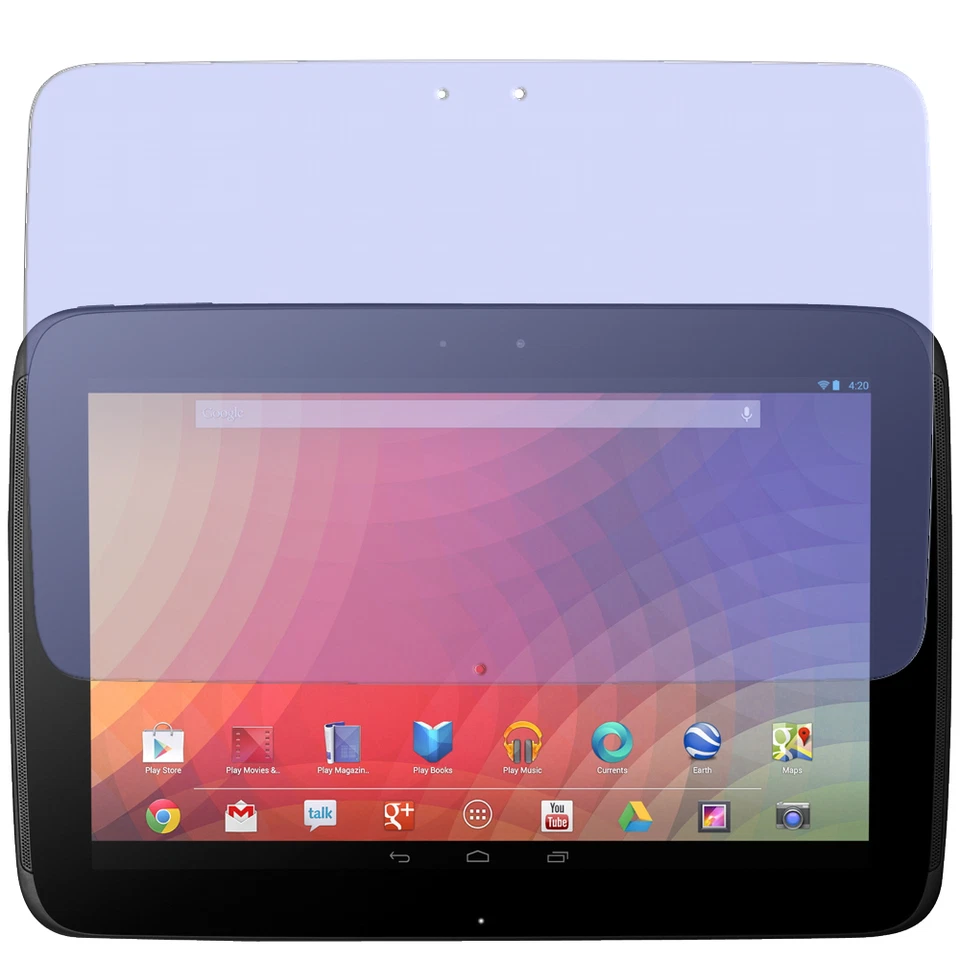 2x Pantalla para Google Nexus 10 Protector de protectores mate - Imagen 2 de 4
