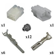 HM Sealed Male Female 6 Way Type A Connector Kit