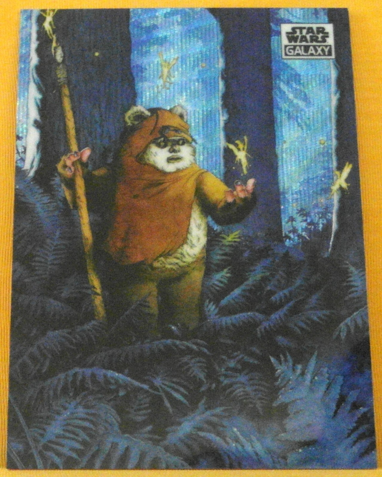 2021 Topps Chrome Star Wars Galaxy The Solitary Wicket Wave Refractor 63/99