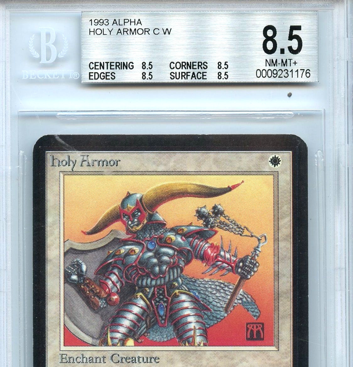 MTG Alpha Holy Armor Magic the Gathering WOTC BGS 8.5 NM/MT+