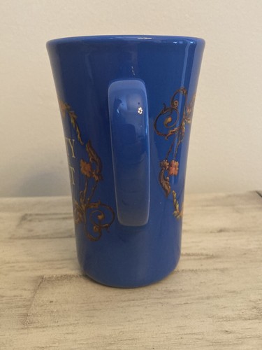 Taza musical azul cerámica azul de Broadway azul de Disney La Bella y la Bestia - Imagen 3 de 7
