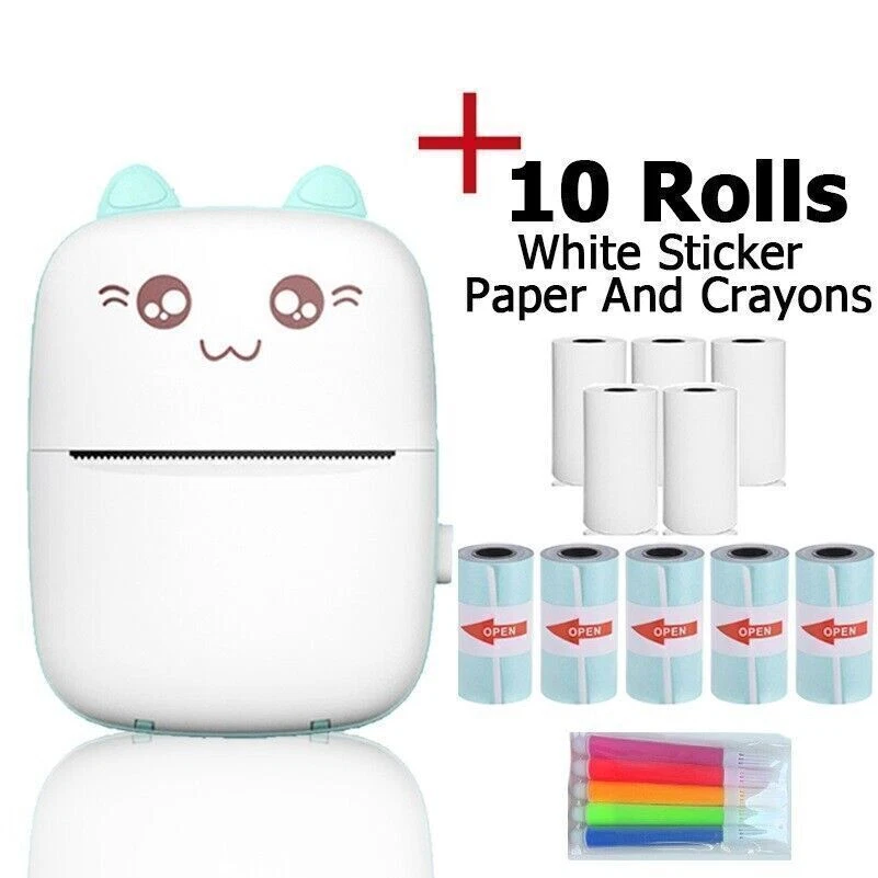 Portable Mini Thermal Printer Pocket Photo Printer Wireless Bluetooth Printing