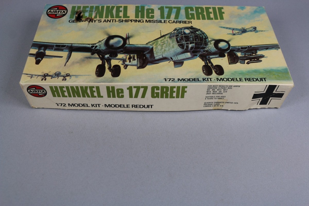 Maquette Airfix Heinkel He 177 Greif 1/72 - Série 5 - Complet - Très Bon état