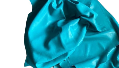 Lambskin Leather Whole Hide Nappa Soft Leather Hide-NO Holes & Cut Turquoise 6ft