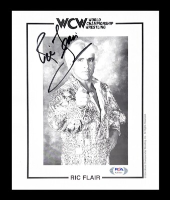 WWE WCW RIC FLAIR HAND SIGNED AUTOGRAPHED 8X10 ORIGINAL PROMO PHOTO ...
