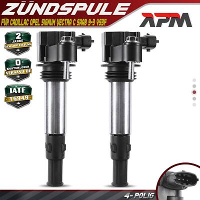 2x Zündspule für Cadillac CTS SRX STS Opel Signum Vectra C Saab 9-3 YS3F 2.8 3.6