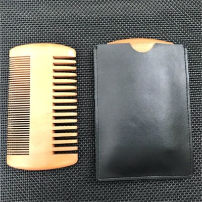 Natural Wood Hair Brush - Men Beard Care Anti-Static Comb Brushing Hair Tool 1PC