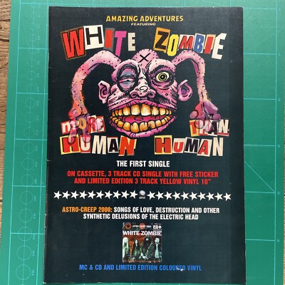 White Zombie More Human Than Human Original Full Page Glossy Magazine Advert