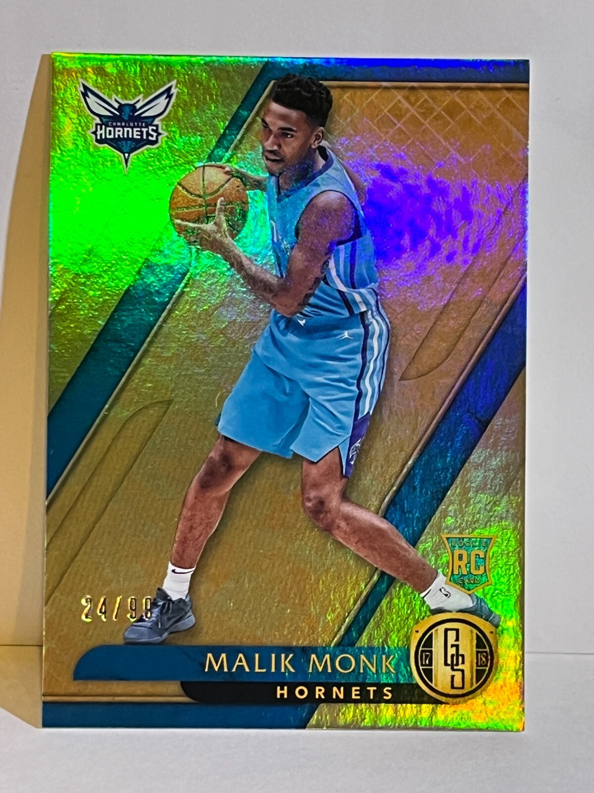 2017-18 Panini Chronicles Gold Standard 24/99 Malik Monk #161 Rookie RC