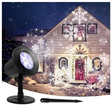 LED Snowflake Projector Light
