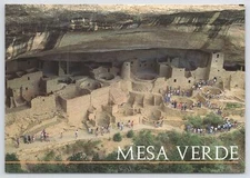 Native Americana Indian~Air View Mesa Verde Park CO~Continental Postcard
