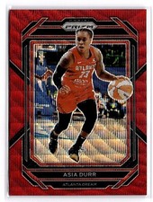 2023 Panini WNBA Prizm Asia Durr #13 Red Atlanta Dream 