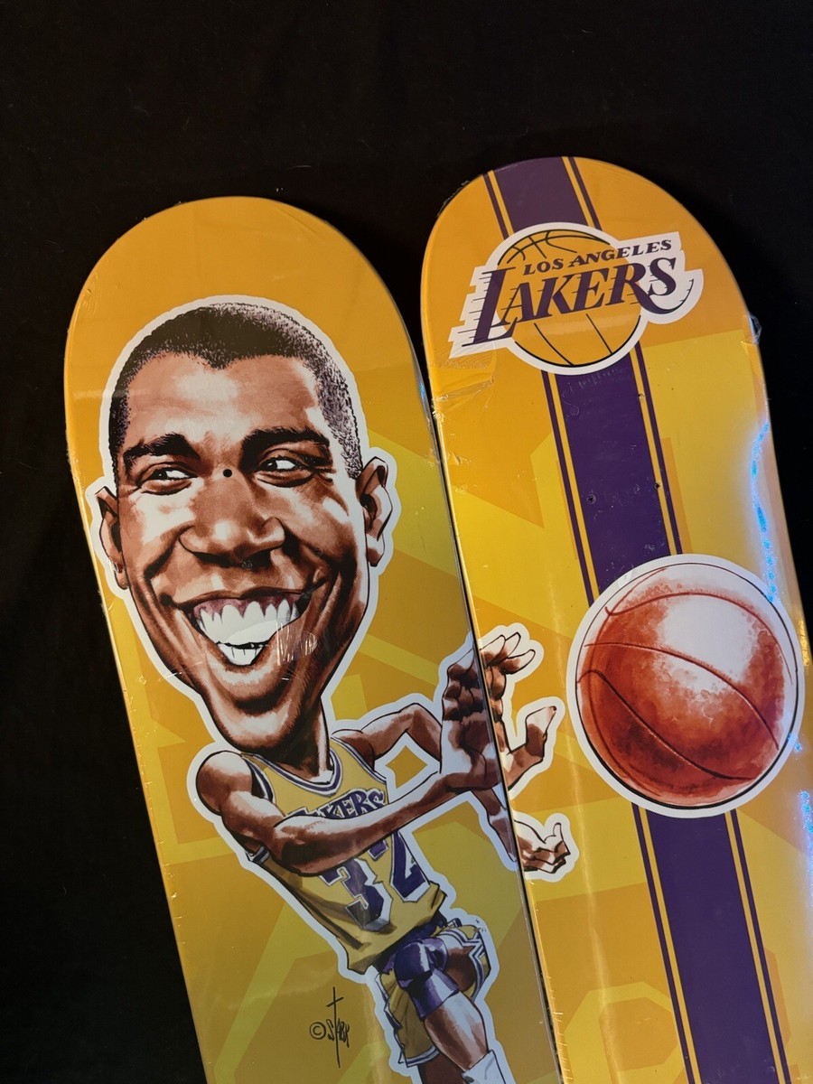 RARE Magic Johnson NBA Lab Skateboard Deck Lot Of 2 Los Angeles