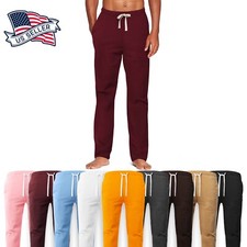 MENS WOMENS UNISEX PLAIN SWEATPANTS CASUAL JOGGERS FLEECE PANTS Lounge Pajama