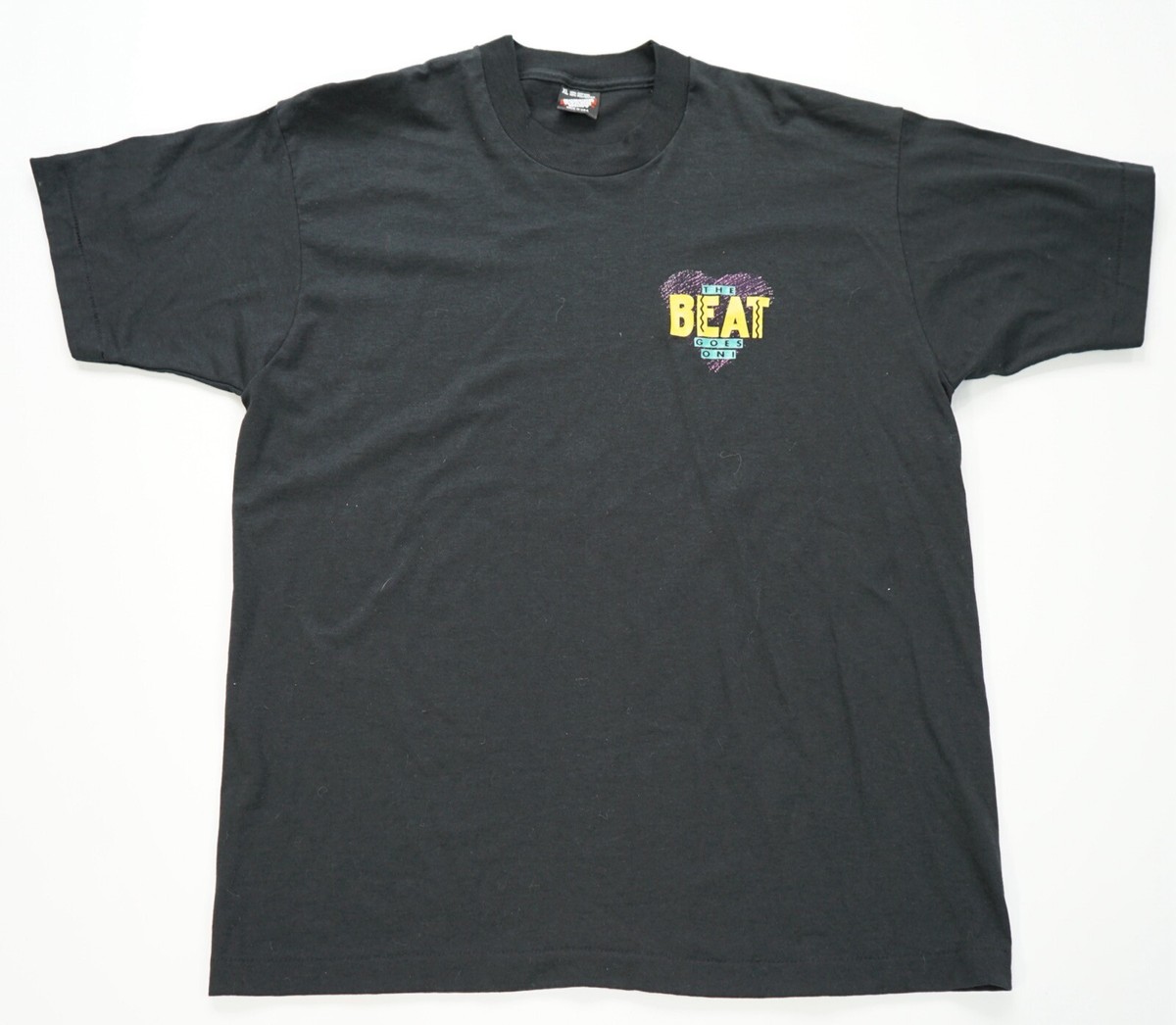 シンボル　その2 Rare Vintage SCREEN STARS The Beat Goes On! Heart T Shirt 90s