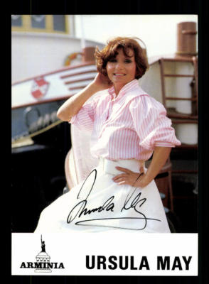 Ursula May Autogrammkarte Original Signiert ## BC 117057