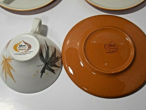 1960's IROQUOIS CHINA Harvest Pattern-Ben Siebel Design - 1 Cup & 1 Saucer - Picture 5 of 5