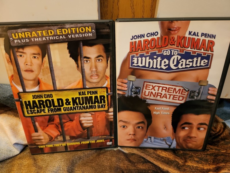 Harold & Kumar 2 movies! White Castle/ guantanamo bay (DVD) unrated editions!