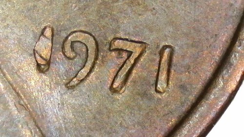 1971 DDO Lincoln Memorial Cent Doubled Die Obverse - 第 5/11 張圖片