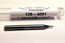 1/32" .0312" 4 flute End Mill SOLID CARBIDE 120-4031 - Made in USA - Free Ship