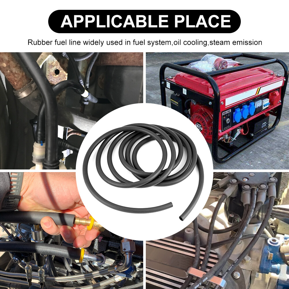 Fuel Line Hose Clamps Gas Lines Rubber NBR Push on Hose 3/16" 30R7 10FT