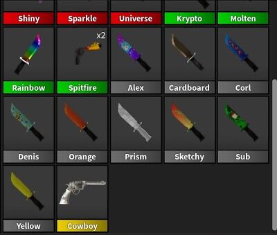 MM2 ENTIRE INVENTORY (HALLOWEEN, COWBOY, MORE)