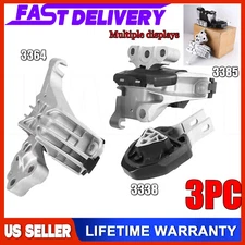 3PC Engine Motor & Transmission Mounts Set For Dodge Dart 2.0L 2.4L 2013-2016