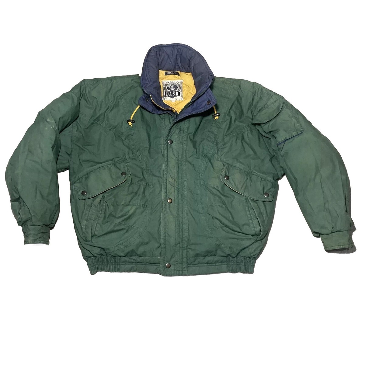 Vintage Men's Retro Down Ski Jacket Lifes Adventure Dash Multi