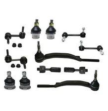 Inner Outer Tie Rod Ends Ball Joints Sway Bar Kit for Trailblazer Envoy Bravada