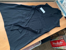 ZARA NWT $49.90 black sleeveless mock neck Shift Dress XS