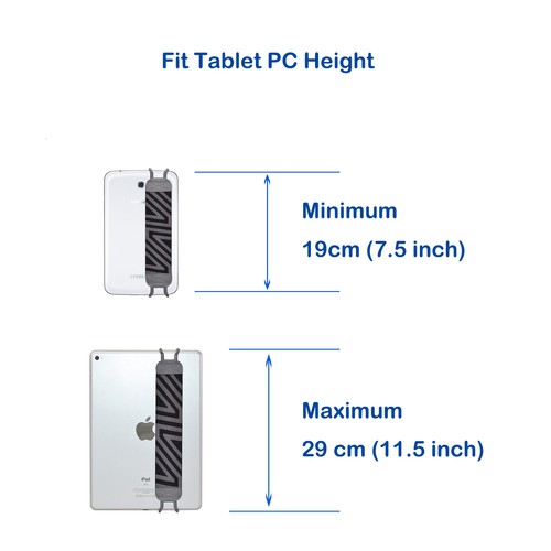TFY Security Adjustable Hand-Strap Holder for Tablets E-Readers iPad Samsung - 第 2/6 張圖片