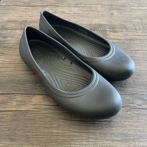 Crocs Loafers Shoes Womens 8 Black 