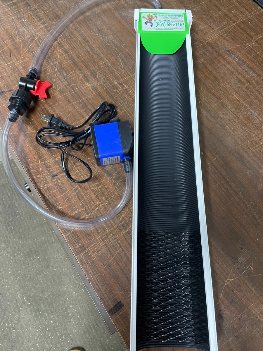 Recirculating Fine Gold Recovery Mini Sluice Box Martin Prospecting 110v  pump | eBay