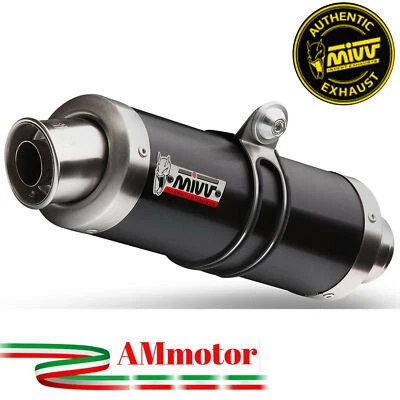 Mivv Honda Cbr 600 F 2012 Pot D' Echappement Moto Silencieux Gp Noir Approuve - Photo 1/2