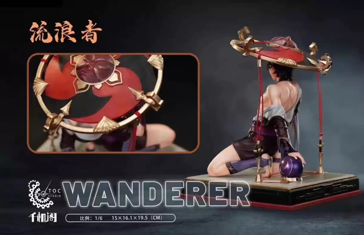 TOC Studio Genshin Impact Wanderer Resin Statue In Stock 1/6 Scale