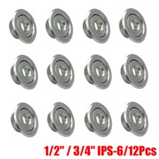 6/12 Pcs 1/2" 3/4"IPS Fire Sprinkler Head Escutcheon Plate Cover Ring Chrome