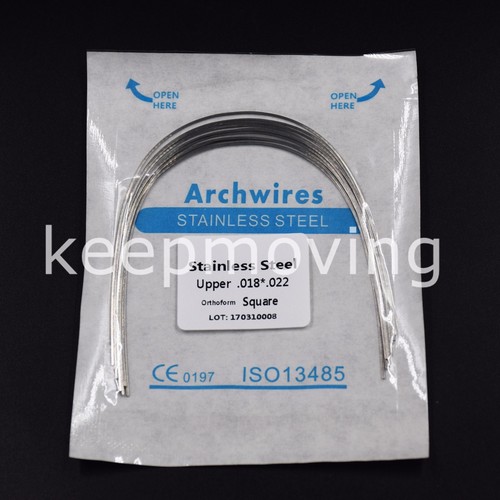 10 Packs Dental Orthodontic Stainless Steel Rectangular Arch Wire Upper + Lower - Picture 29 of 99