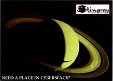 Stingray Web Design Hosting Cyberspace Advertisement Postcard C201