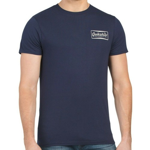 NWT QUIKSILVER MSRP $37.99 ALL AY ALL AY TEE MEN NAVY CREW NECK T-SHIRT SIZE S M