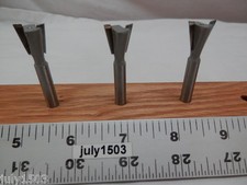 (3) NEW 14° 1/2" D Dovetail Bit Carbide Tipped Router Bit 1/4" Shank qw
