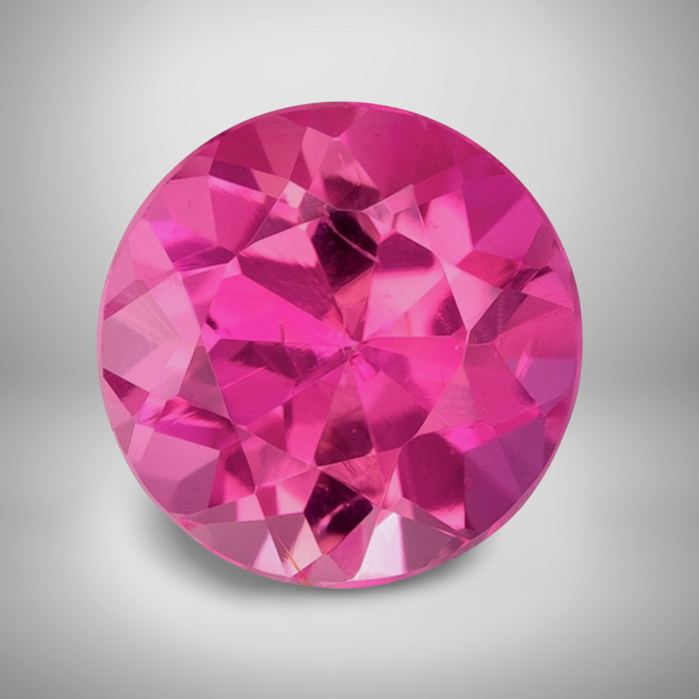 Pink Tourmaline Round Cut Gemstone 3.80 Cts - 11 mm AAA+ Loose Gem