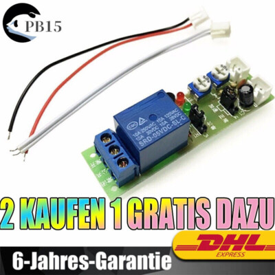 DC 12V Zeitrelais Timing Timer Delay Relay ON OFF Module 15 min Einstellbare  A